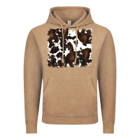 Vintage Coffee cowhide background Vintage Hoodie - RanaPortraitStore