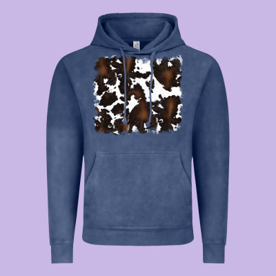 Vintage Hoodie cowhide background