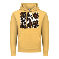Vintage Mustard cowhide background Vintage Hoodie - RanaPortraitStore