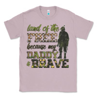 Lilac land of the free because my daddy is brave Classic Tee - HRA Design Shop