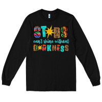 Black stars cant shine without darkness Long Sleeve Tee - HRA Design Shop