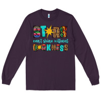 Plum stars cant shine without darkness Long Sleeve Tee - HRA Design Shop
