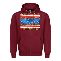 Burgundy usa camouflage american flag Zipper Hoodie - AdoDesignShop