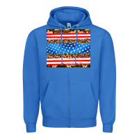 True Royal usa camouflage american flag Zipper Hoodie - AdoDesignShop