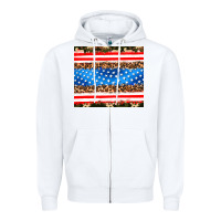 White usa camouflage american flag Zipper Hoodie - AdoDesignShop