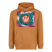 Meerkat western lightning bolt smiling face turquoise Heavyweight Hoodie - BarkalooDesign