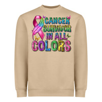 Mushroom cancer survivor in all colors Heavyweight Sweatshirt - texasbilliewilder