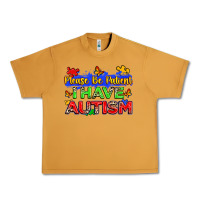 Peanut Butter please be patient i have autism Urban Heavy Tee - Zillion Design Studio