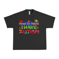 Pigment Black please be patient i have autism Urban Heavy Tee - Zillion Design Studio