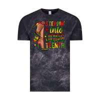 Cloud Black steppin into juneteenth Vintage Tee - Zillion Design Studio
