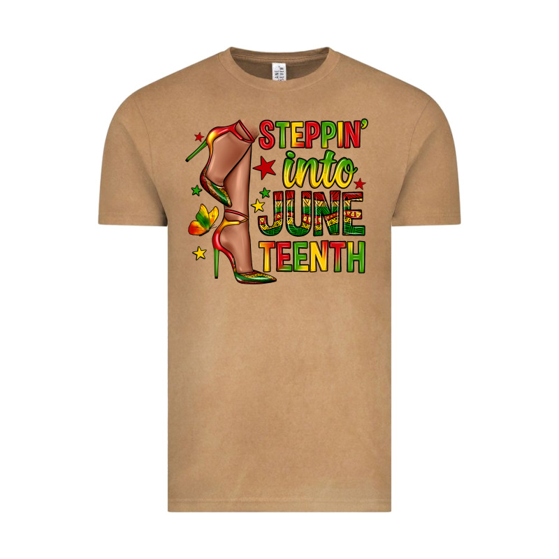 Steppin Into Juneteenth Vintage Tee by Zillion Design Studio | Teevron