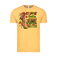 Vintage Mustard steppin into juneteenth Vintage Tee - Zillion Design Studio