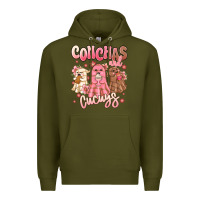 Army Green conchas and cucuys mexican desert ghosts Premium Hoodie - MaliasSmallBusiness