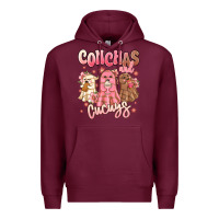 Burgundy conchas and cucuys mexican desert ghosts Premium Hoodie - MaliasSmallBusiness