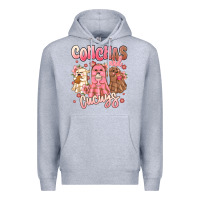 Heather Grey conchas and cucuys mexican desert ghosts Premium Hoodie - MaliasSmallBusiness