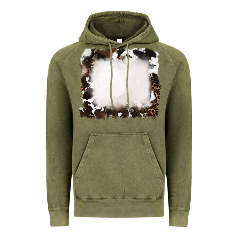 Cowhide And Leopard Background Vintage Hoodie by RanaPortraitStore | Teevron