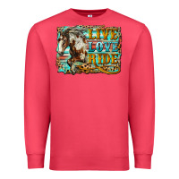 Cardinal live love ride horse Premium Sweatshirt - LillyAllenDesigns