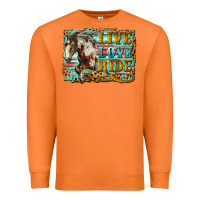 Carrot live love ride horse Premium Sweatshirt - LillyAllenDesigns
