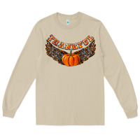 Mushroom Thankful Long Sleeve Tee - CowhideDigitalArt