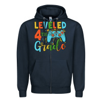 Navy leveled 4th grade Zipper Hoodie - JahusDesignShop