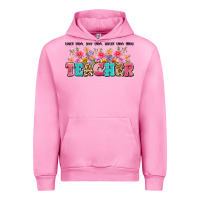 Fuchsia Pink teach them love them watch them grow teacher Urban Hoodie - Artiststas