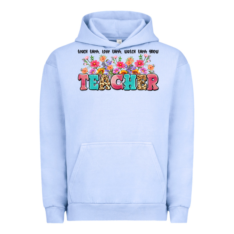 Teach Them Love Them Watch Them Grow Teacher Urban Hoodie by Artiststas | Teevron