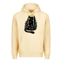 Pina Colada christmas cat with lights Premium Hoodie - MaliasSmallBusiness