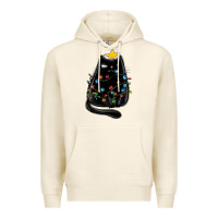 Tofu christmas cat with lights Premium Hoodie - MaliasSmallBusiness