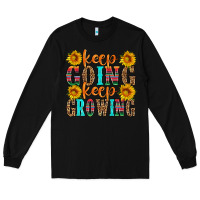 Black keep going keep growing Long Sleeve Tee - HRA Design Shop