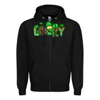Black lucky st patrick s day Zipper Hoodie - Artiststas