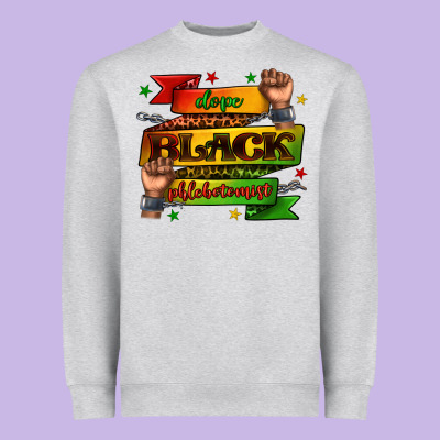 Dope Black Phlebotomist Juneteenth Heavyweight Sweatshirt Designed By Texasbilliewilder