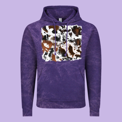 Vintage Hoodie cowhide mixed background