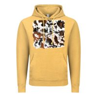 Vintage Mustard cowhide mixed background Vintage Hoodie - RanaPortraitStore