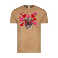 Vintage Camel valentine's day  pug Vintage Tee - RanaPortraitStore