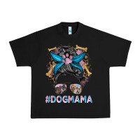 Black dog mama messy bun Urban Heavy Tee - BarkalooDesign