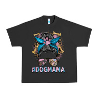 Pigment Black dog mama messy bun Urban Heavy Tee - BarkalooDesign