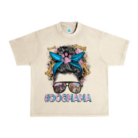 Sandshell dog mama messy bun Urban Heavy Tee - BarkalooDesign