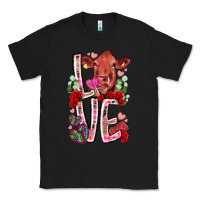 Black love cow valentine Classic Tee - RacoonDesign