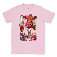 Bubblegum Pink love cow valentine Classic Tee - RacoonDesign
