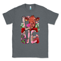 Charcoal Heather love cow valentine Classic Tee - RacoonDesign