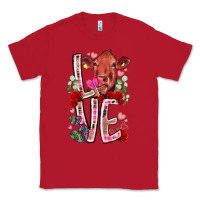 Red love cow valentine Classic Tee - RacoonDesign