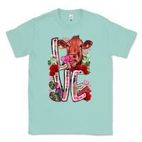 Seafoam love cow valentine Classic Tee - RacoonDesign