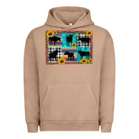 Pigment Burro cow sunflower leopard Urban Hoodie - Artiststas