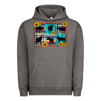 Pigment Tornado cow sunflower leopard Urban Hoodie - Artiststas