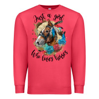 Cardinal just a girl who loves horses haflinger Premium Sweatshirt - LillyAllenDesigns