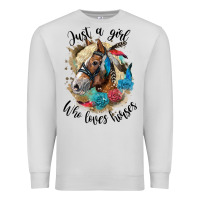 Just A Girl Who Loves Horses Haflinger Premium Sweatshirt | Teevron