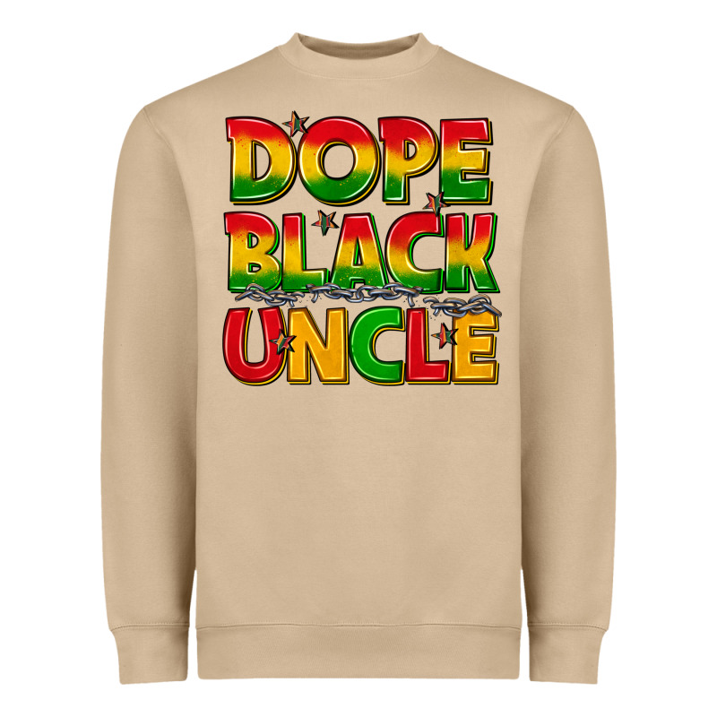 Dope Black Uncle With Stars Heavyweight Sweatshirt by texasbilliewilder | Teevron