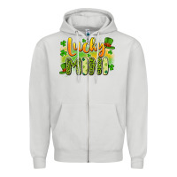Dove Grey lucky mini Zipper Hoodie - Artiststas