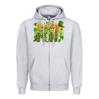 Heather Grey lucky mini Zipper Hoodie - Artiststas