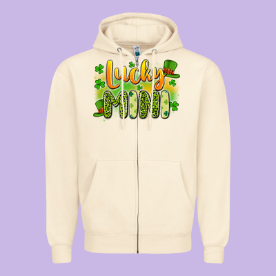 Lucky Mini Zipper Hoodie Designed By Artiststas